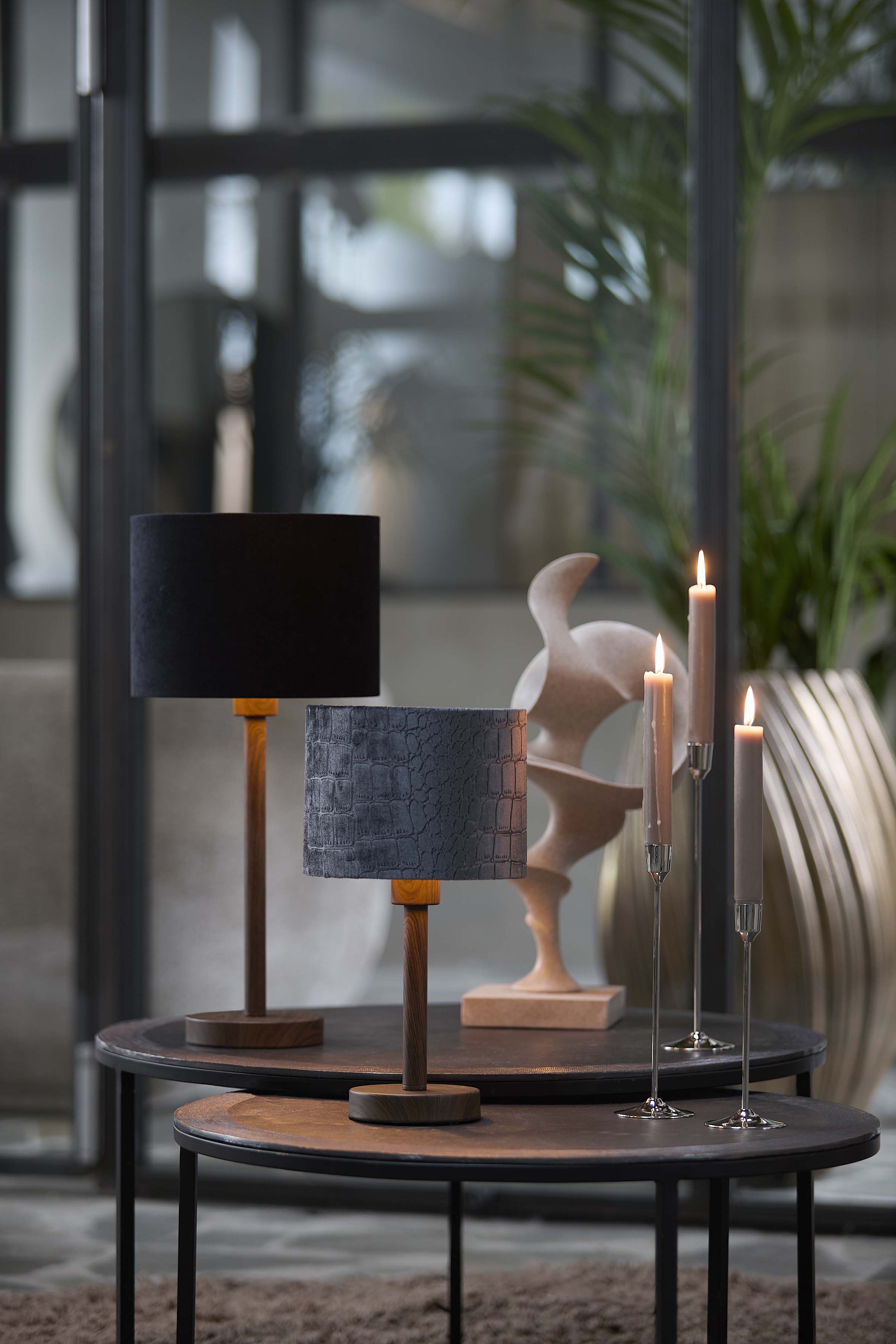 Washington Dark Brown Wood Effect Table Lamp Base