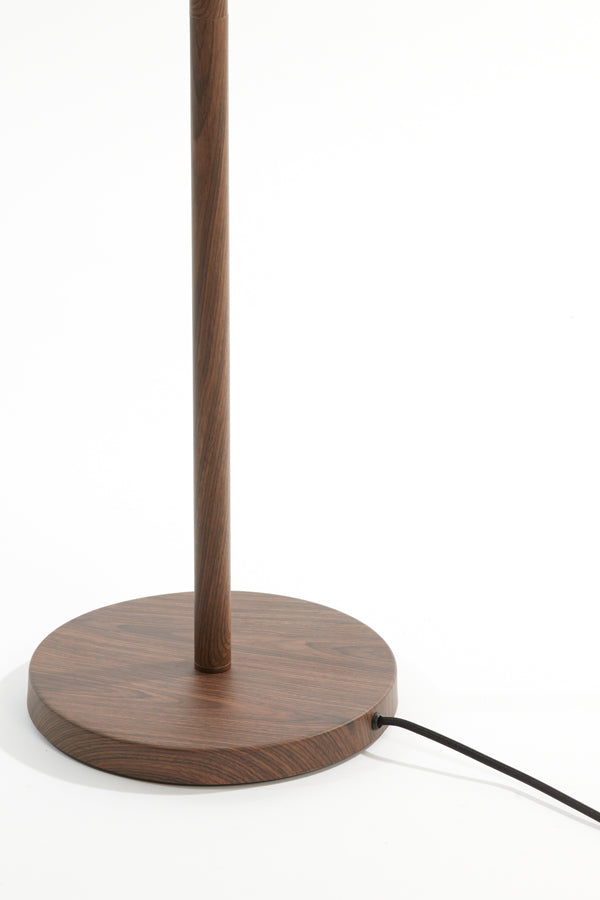 Washington Dark Brown Wood Effect Floor Lamp Base