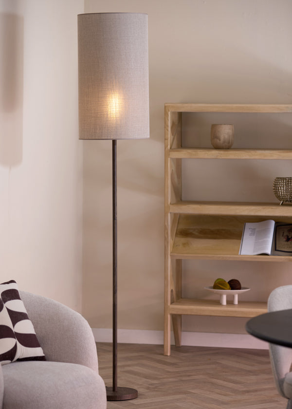 Washington Dark Brown Wood Effect Floor Lamp Base