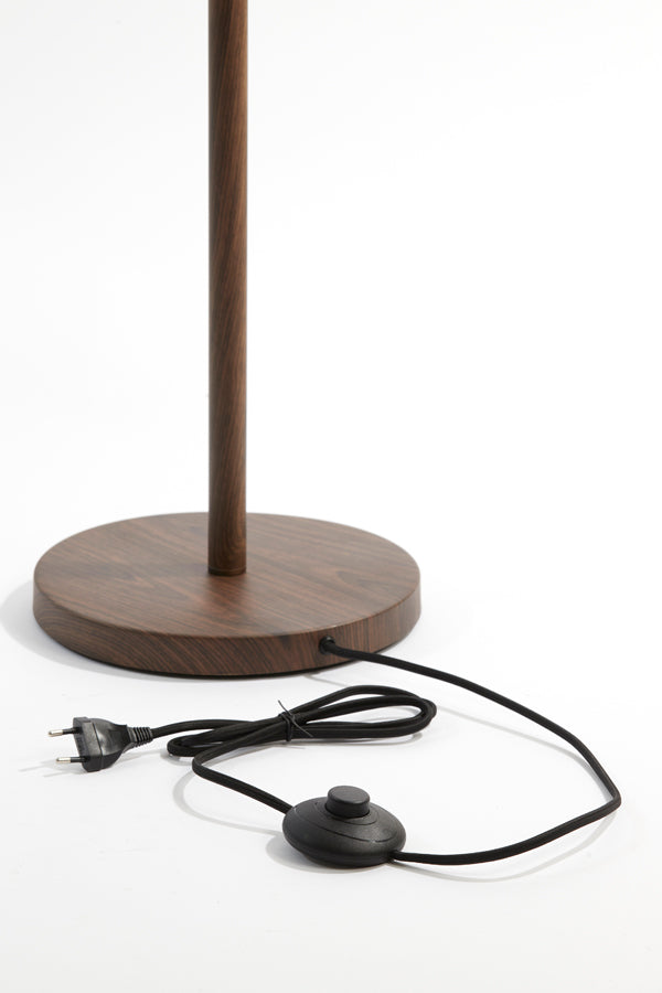 Washington Dark Brown Wood Effect Floor Lamp Base