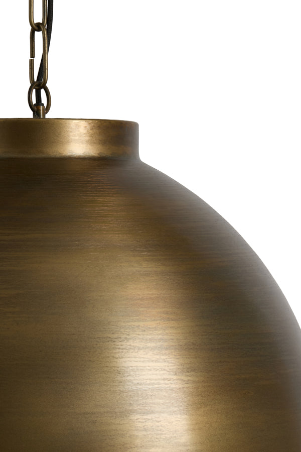 Kylie Raw Antique Bronze Metal Pendant Light 60cm