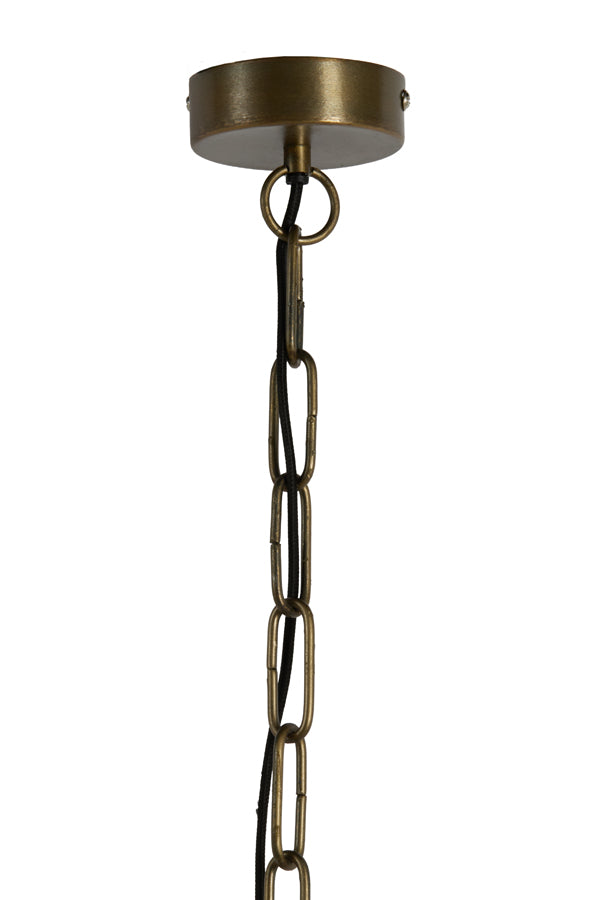 Kylie Raw Antique Bronze Metal Pendant Light 60cm