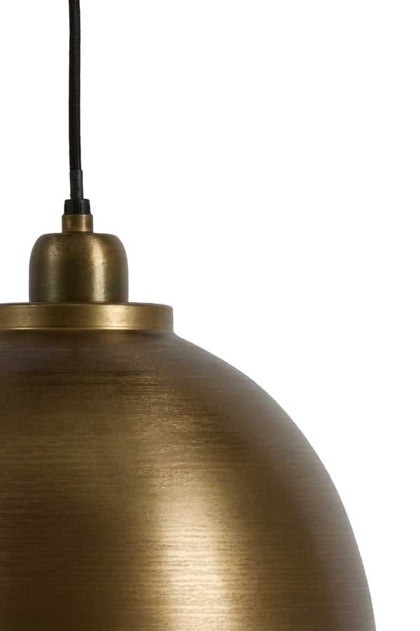 Kylie Raw Antique Bronze Metal Pendant Light 30cm