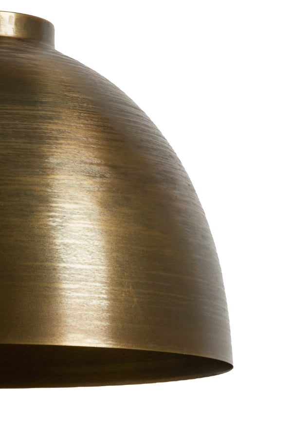 Kylie Raw Antique Bronze Metal Pendant Light 30cm