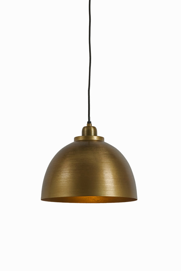 Kylie Raw Antique Bronze Metal Pendant Light 30cm