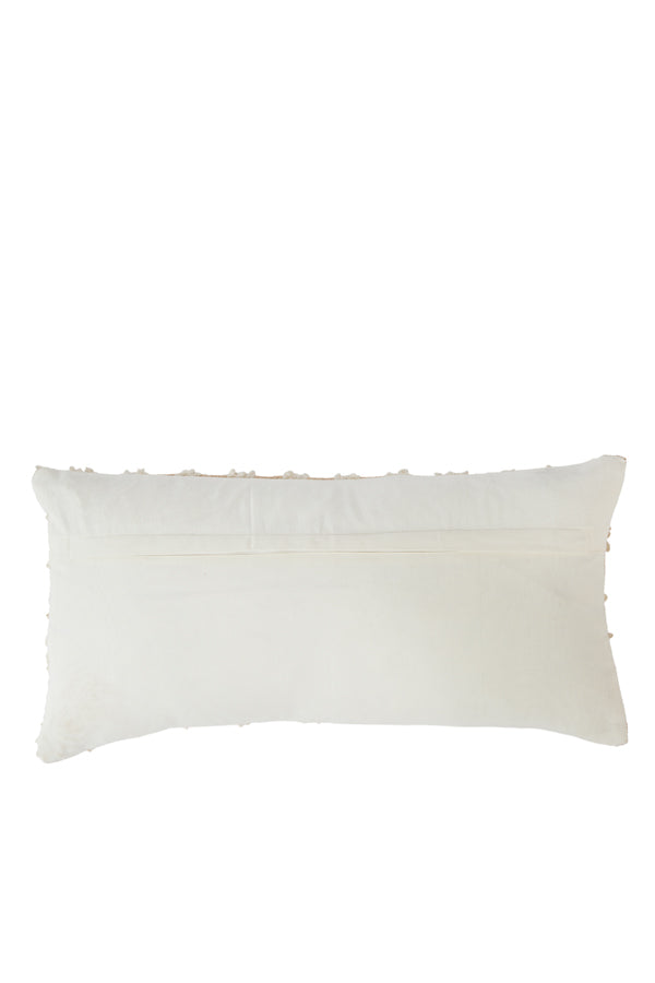 Nimba Sand & Light Peach Striped Rectangular Cushion 60x30cm