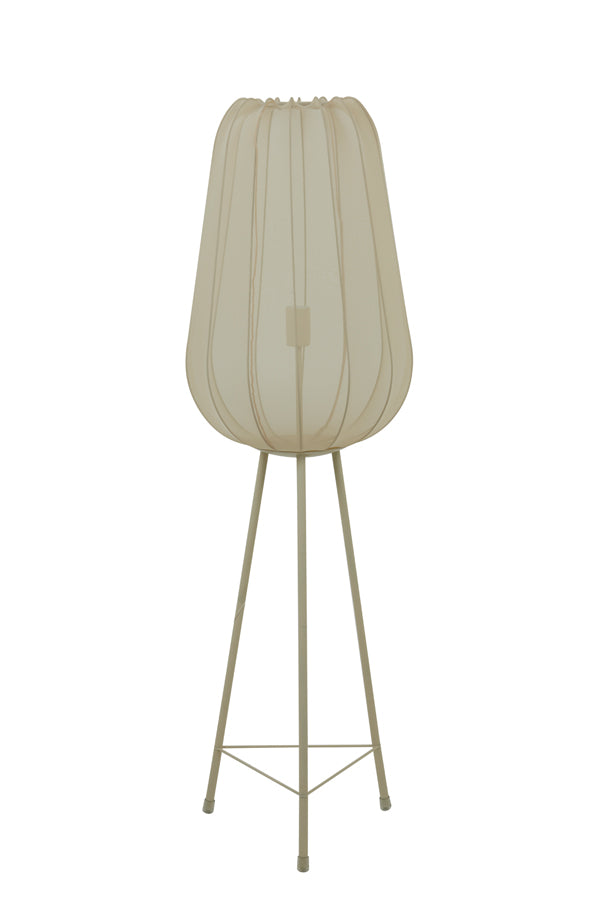 Plumeria Sand Metal Tripod Floor Lamp