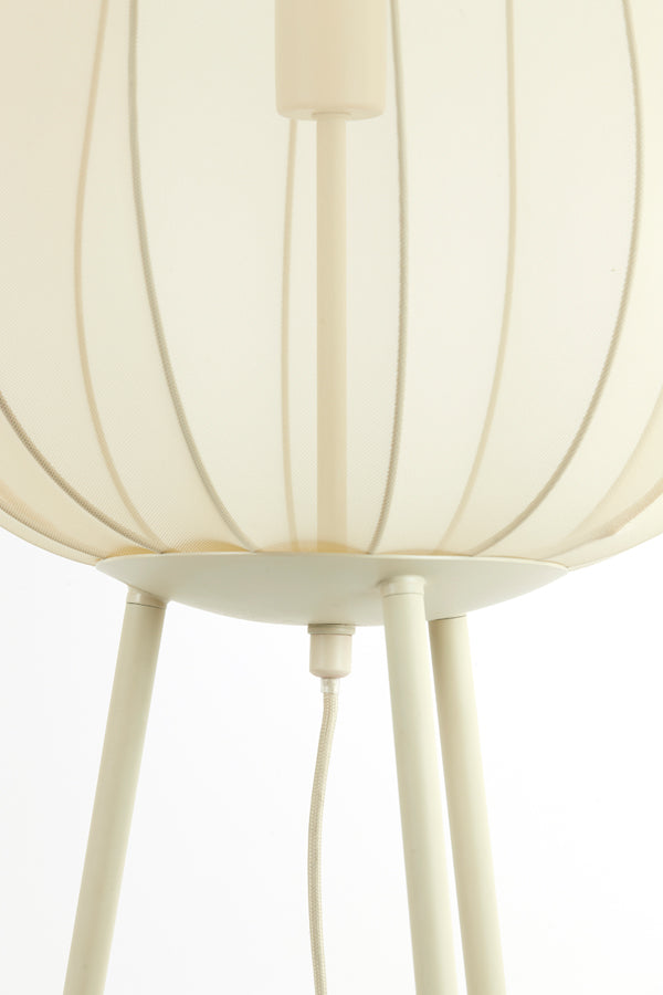 Plumeria Sand Metal Tripod Floor Lamp