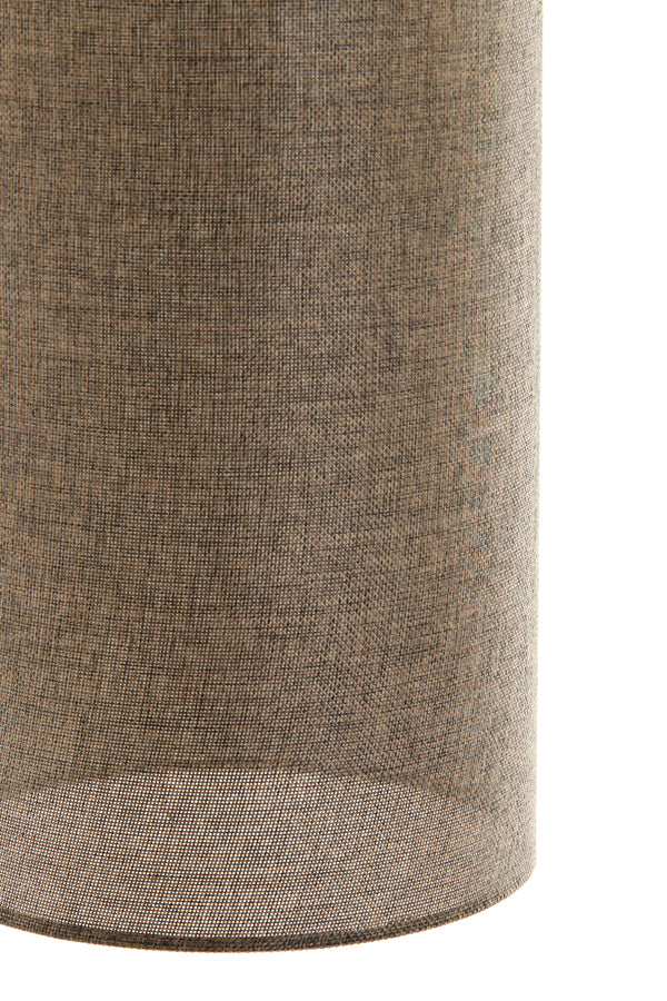 Donio Dark Brown Wood Effect Floor Lamp
