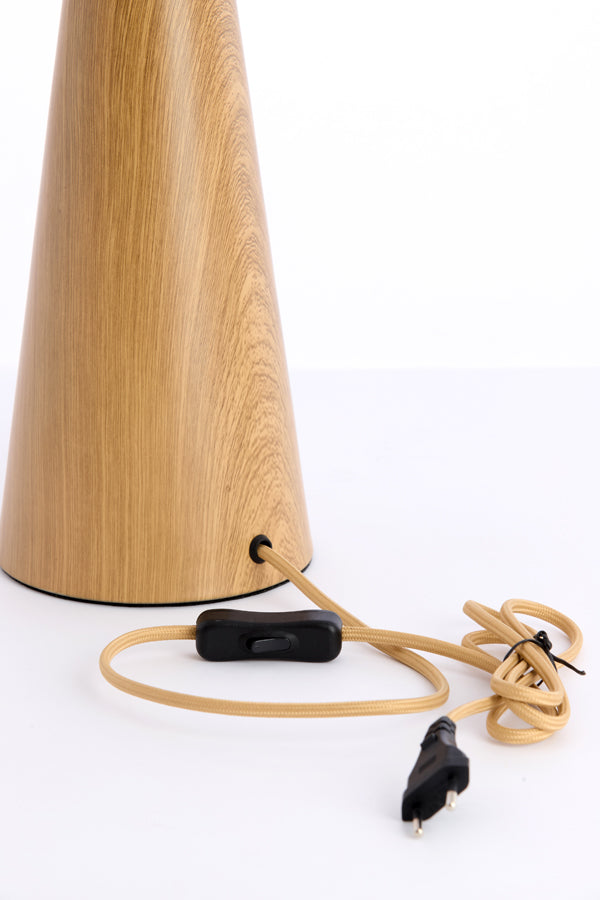 Dinan Natural Wood Effect Table Lamp Base 33.5cm