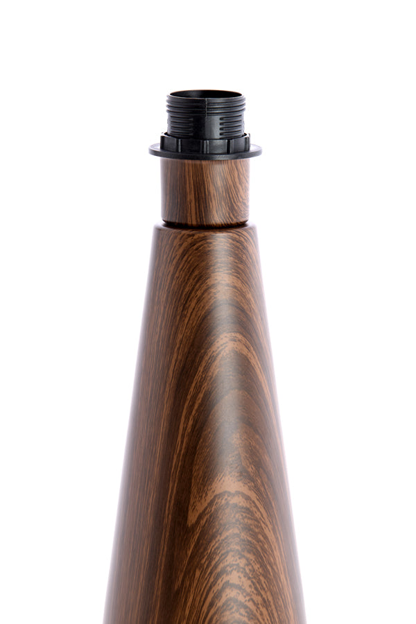 Dinan Dark Brown Wood Effect Table Lamp Base 40cm