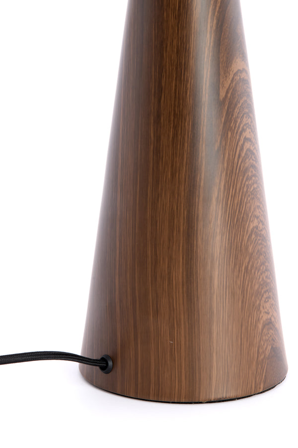 Dinan Dark Brown Wood Effect Table Lamp Base 40cm