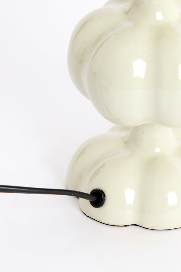 Caldas Gloss Cream Metal Table Lamp Base 20cm