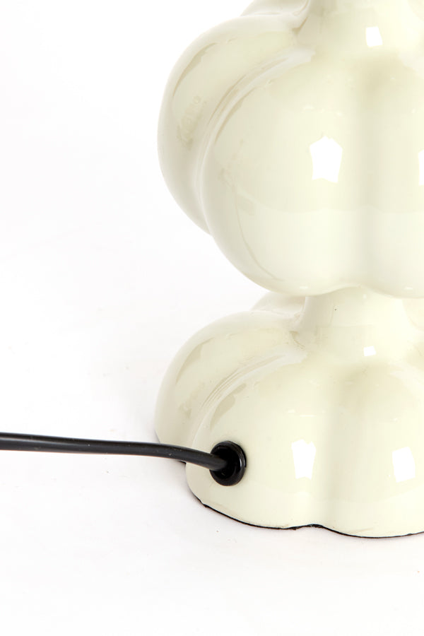 Caldas Gloss Cream Metal Table Lamp Base 29cm