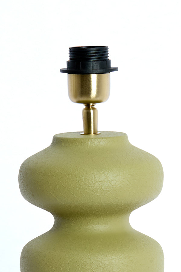 Soroca Matt Olive Green Metal Table Lamp Base 24cm