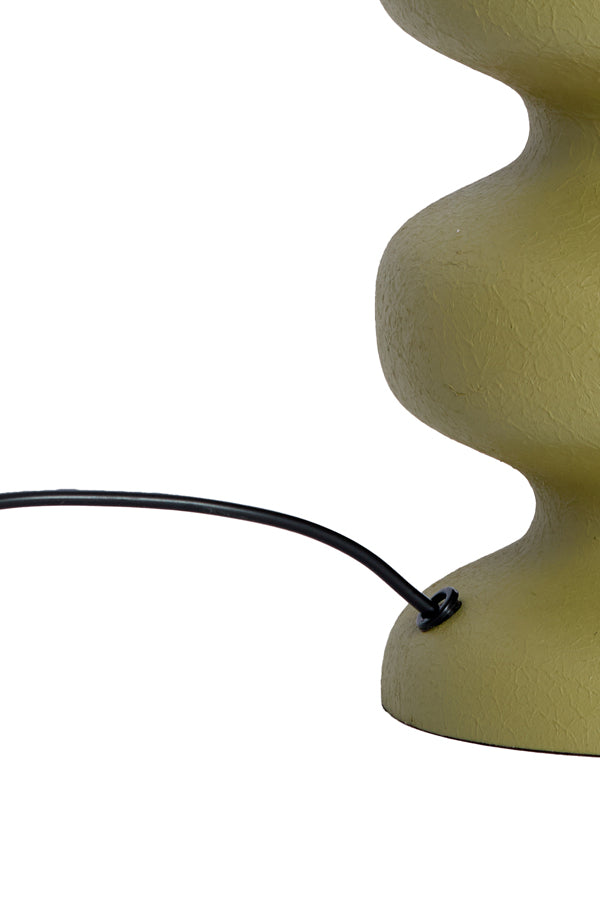 Soroca Matt Olive Green Metal Table Lamp Base 24cm