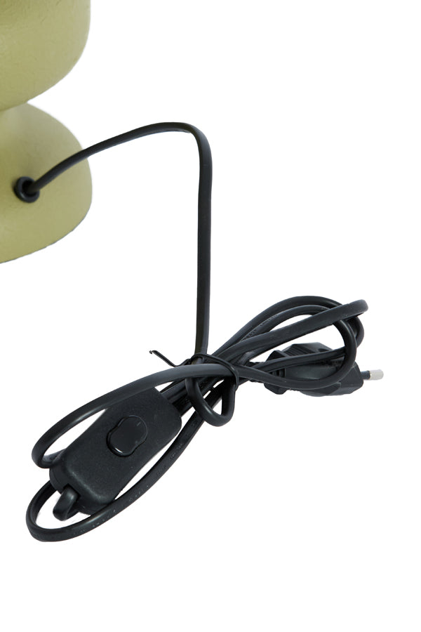 Soroca Matt Olive Green Metal Table Lamp Base 24cm