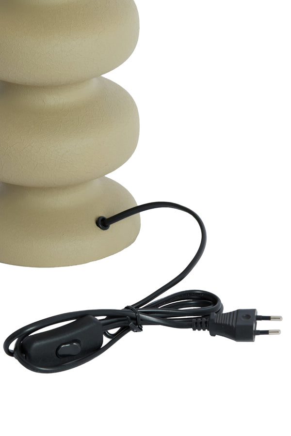 Soroca Matt Brown/Grey Metal Table Lamp Base 24cm