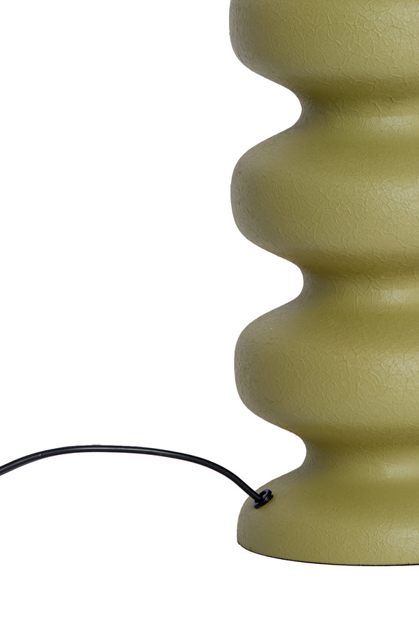 Soroca Matt Olive Green Metal Table Lamp Base 42cm