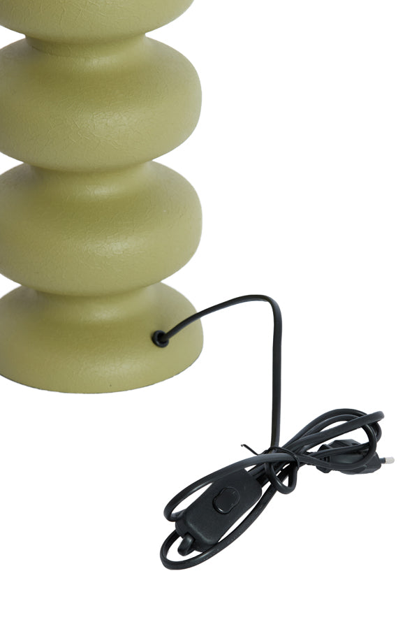 Soroca Matt Olive Green Metal Table Lamp Base 42cm
