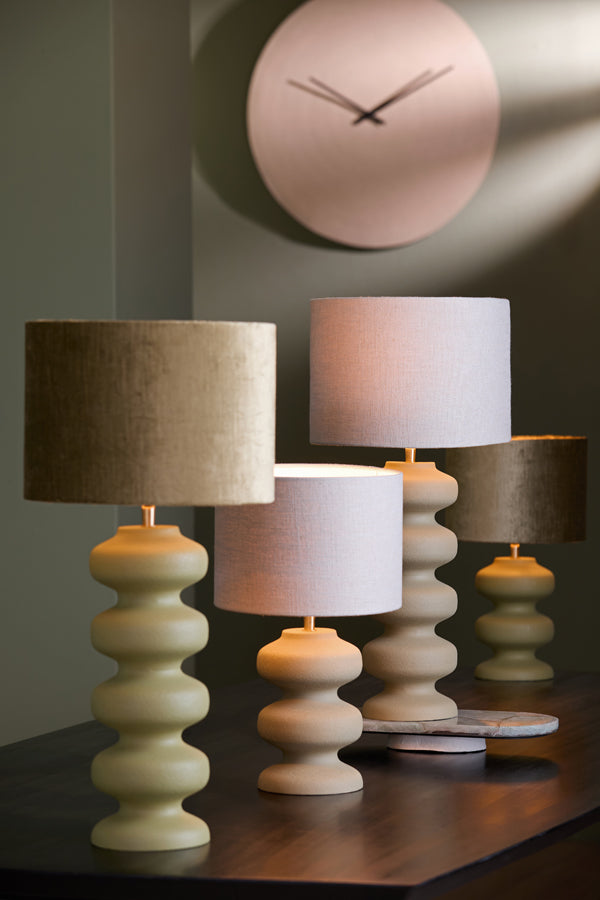 Soroca Matt Brown/Grey Metal Table Lamp Base 42cm