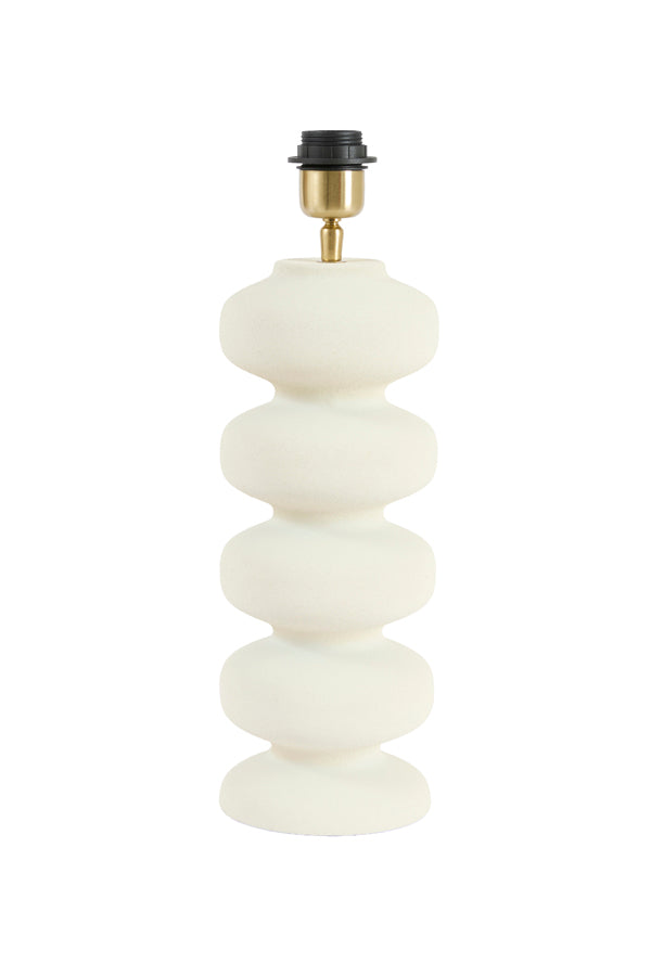 Soroca Matt Cream Metal Table Lamp Base 42cm