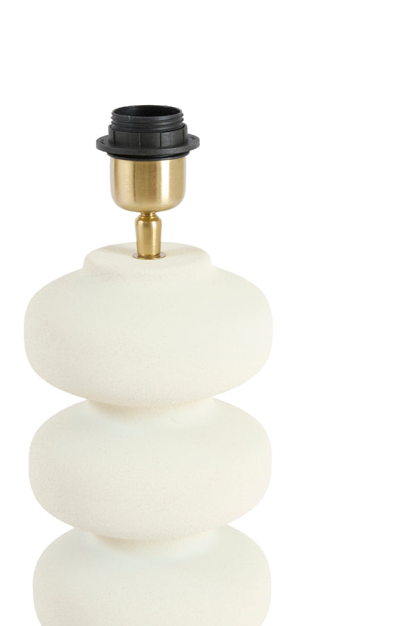 Soroca Matt Cream Metal Table Lamp Base 42cm