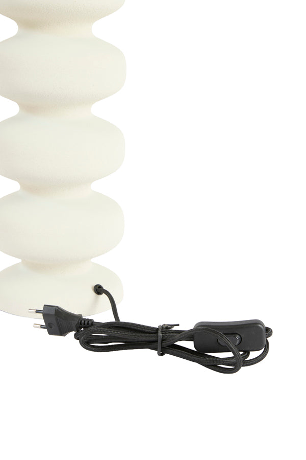 Soroca Matt Cream Metal Table Lamp Base 42cm