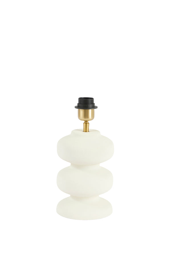 Soroca Matt Cream Metal Table Lamp Base 24cm