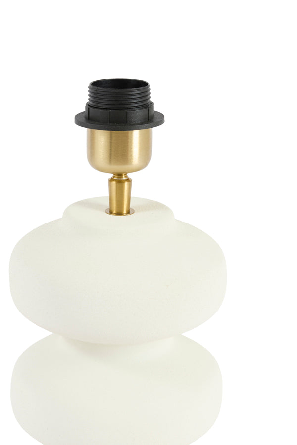 Soroca Matt Cream Metal Table Lamp Base 24cm