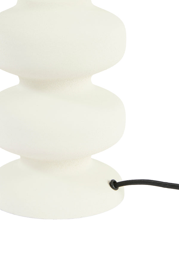Soroca Matt Cream Metal Table Lamp Base 24cm