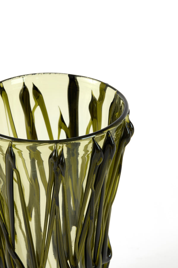 Zoyra Green Glass Vase 30cm