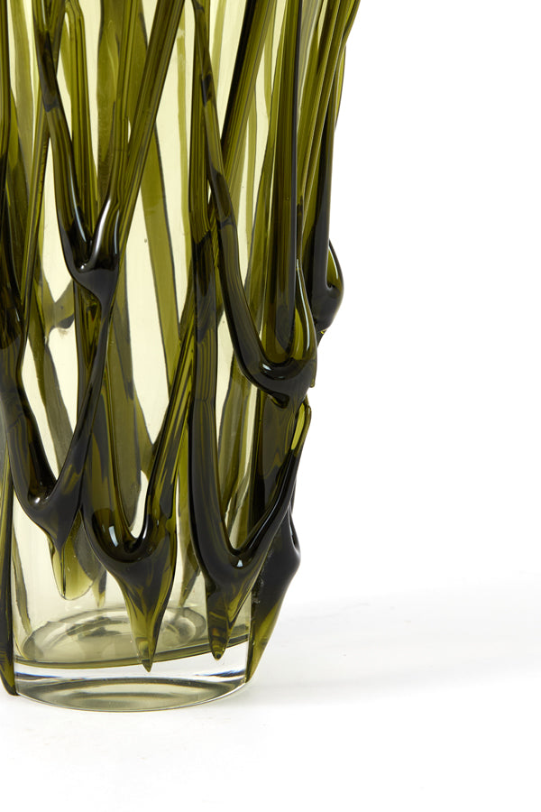 Zoyra Green Glass Vase 30cm