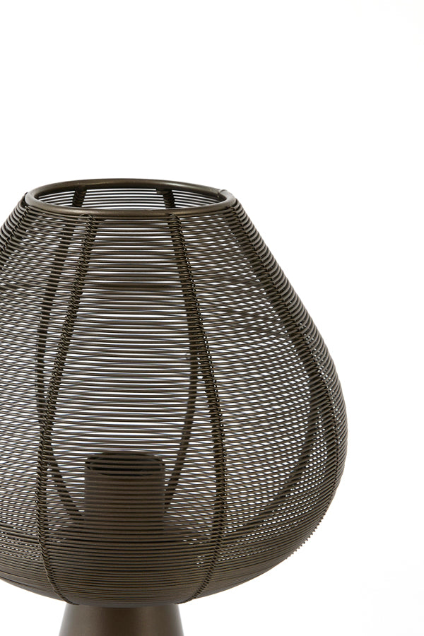 Maret Matt Brown Bronze Metal Table Lamp