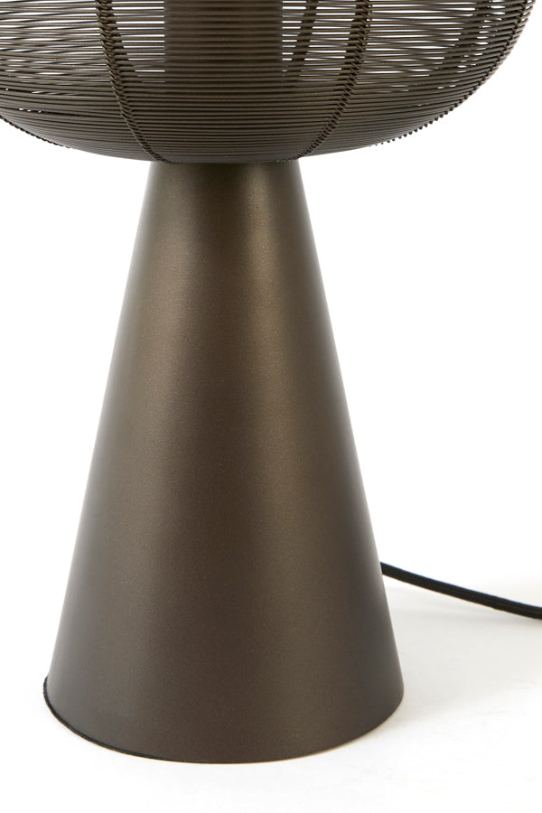 Maret Matt Brown Bronze Metal Table Lamp