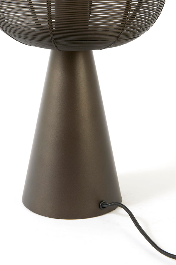 Maret Matt Brown Bronze Metal Table Lamp