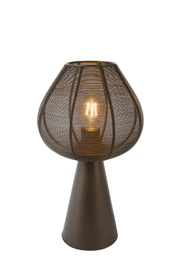 Maret Matt Brown Bronze Metal Table Lamp