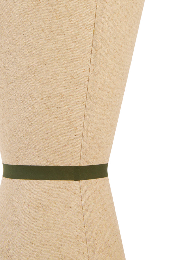 Lyco Natural & Green Linen Pendant Light 28cm