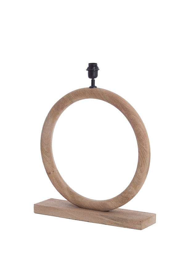 Nubia Matt Natural Wood Table Lamp Base 54cm