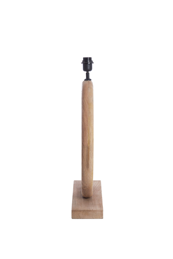 Nubia Matt Natural Wood Table Lamp Base 54cm