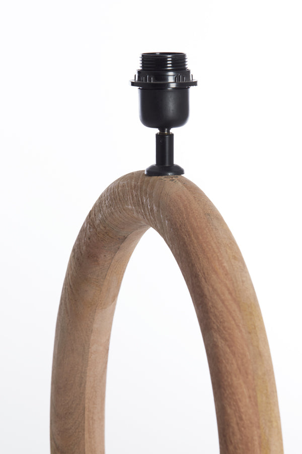 Nubia Matt Natural Wood Table Lamp Base 54cm