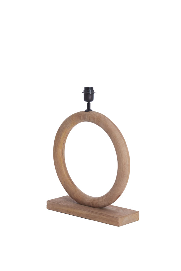 Nubia Matt Natural Wood Table Lamp Base 44cm