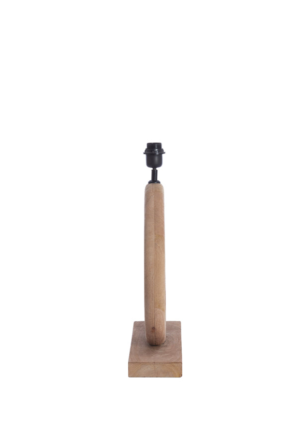 Nubia Matt Natural Wood Table Lamp Base 44cm