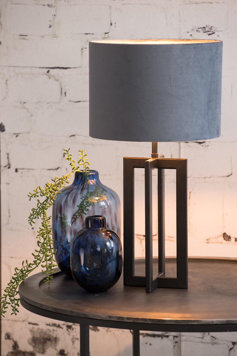 Mace Matt Black Metal Table Lamp Base 35cm