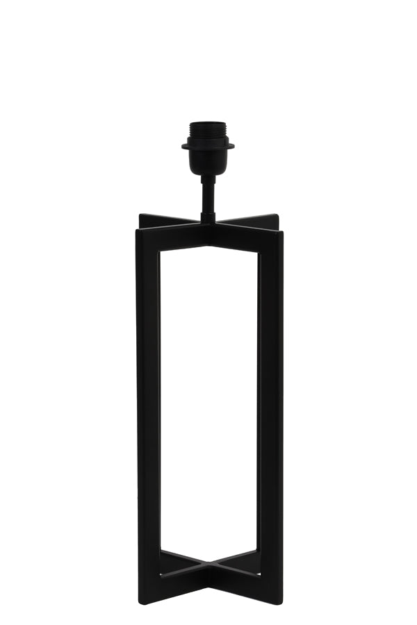 Mace Matt Black Metal Table Lamp Base 46cm