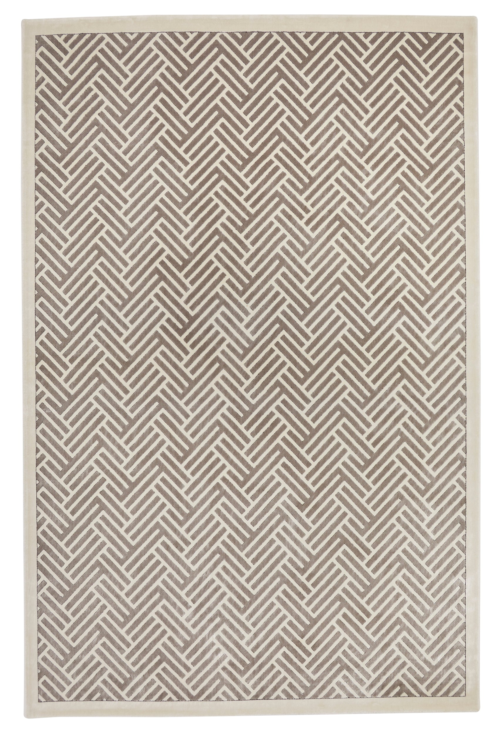 Concept Looms Lugano LUG02 Light Grey/Ivory Large Rectangle Rug