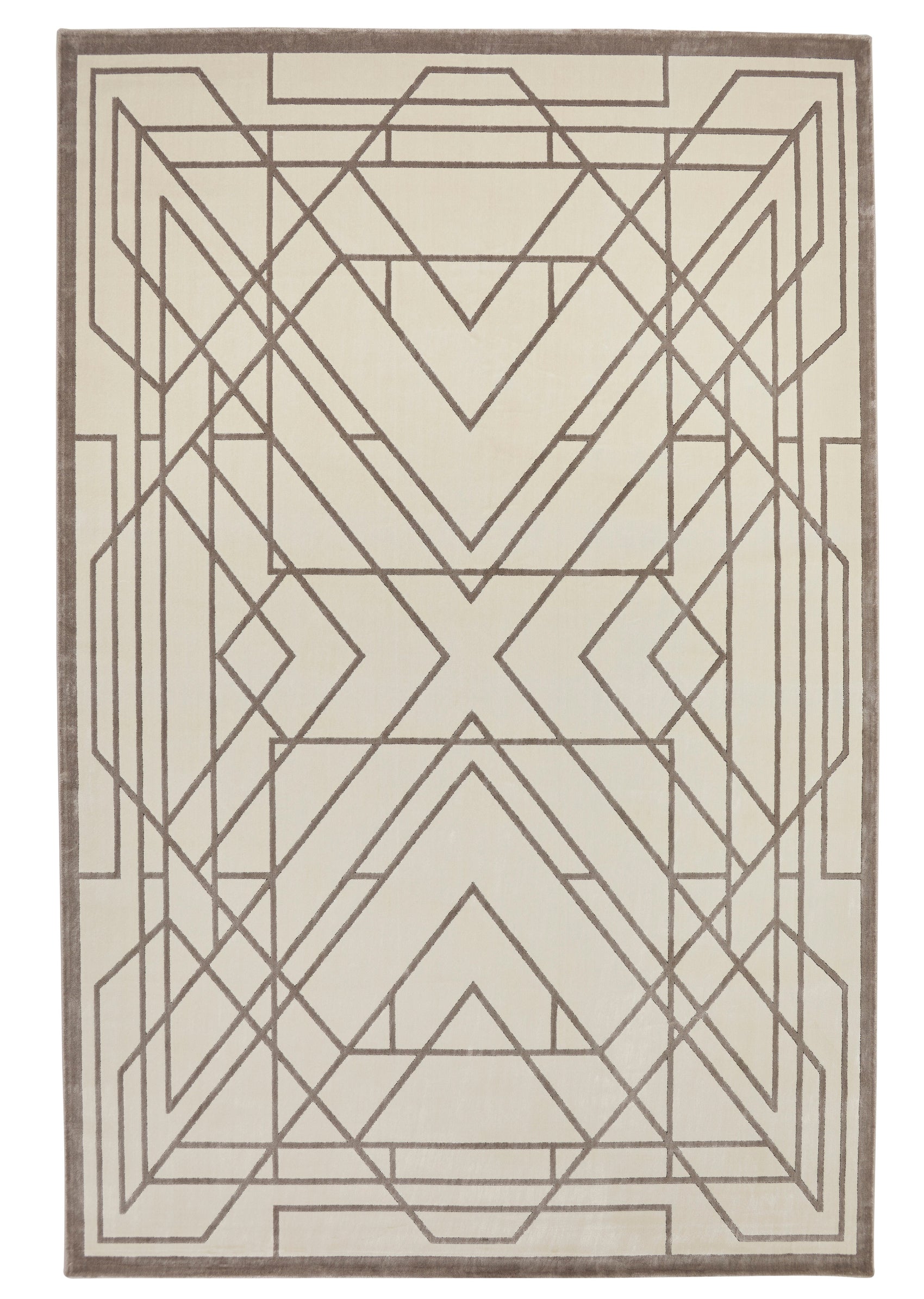Concept Looms Lugano LUG07 Ivory/Grey Large Rectangle Rug