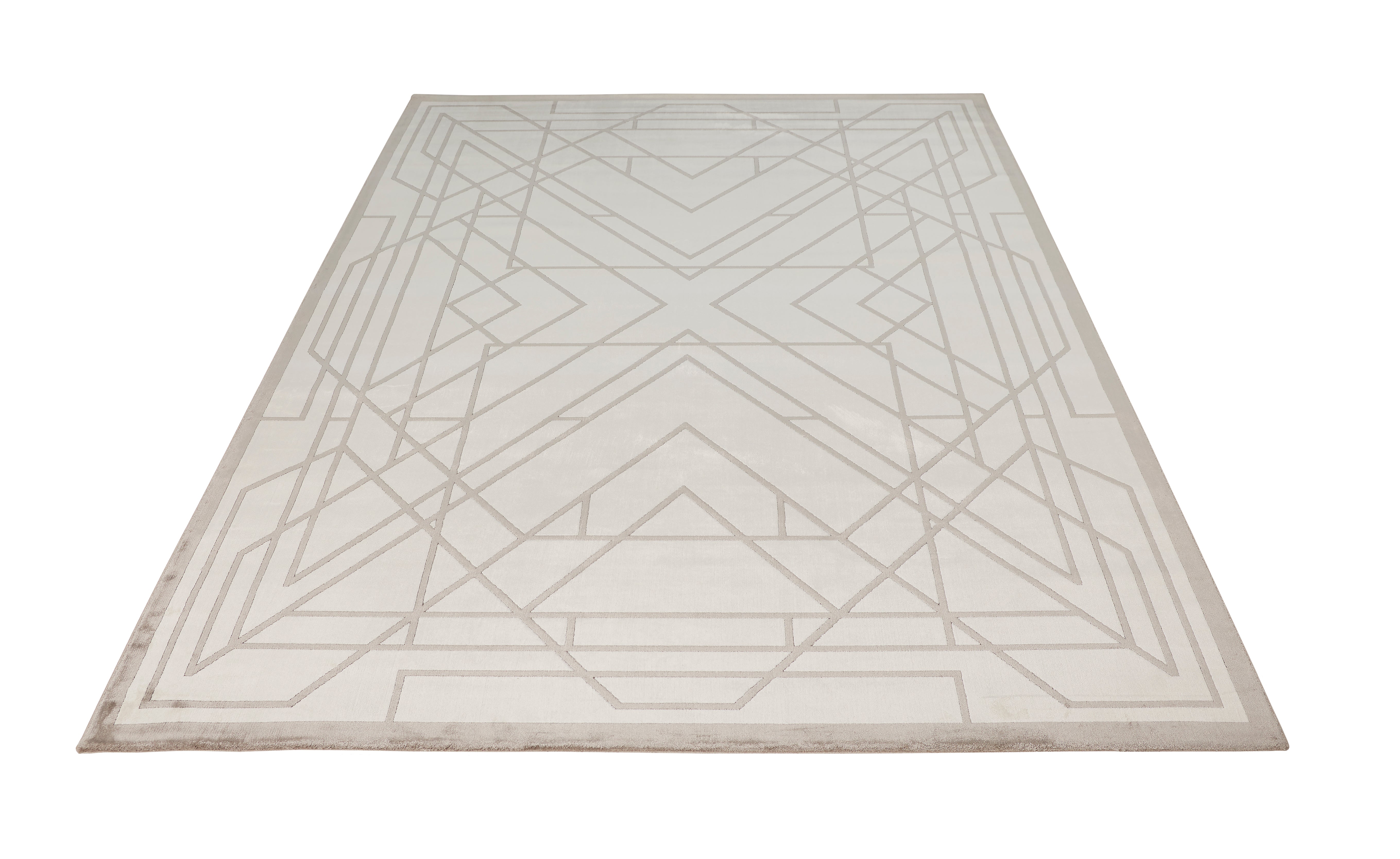 Concept Looms Lugano LUG07 Ivory/Grey Large Rectangle Rug