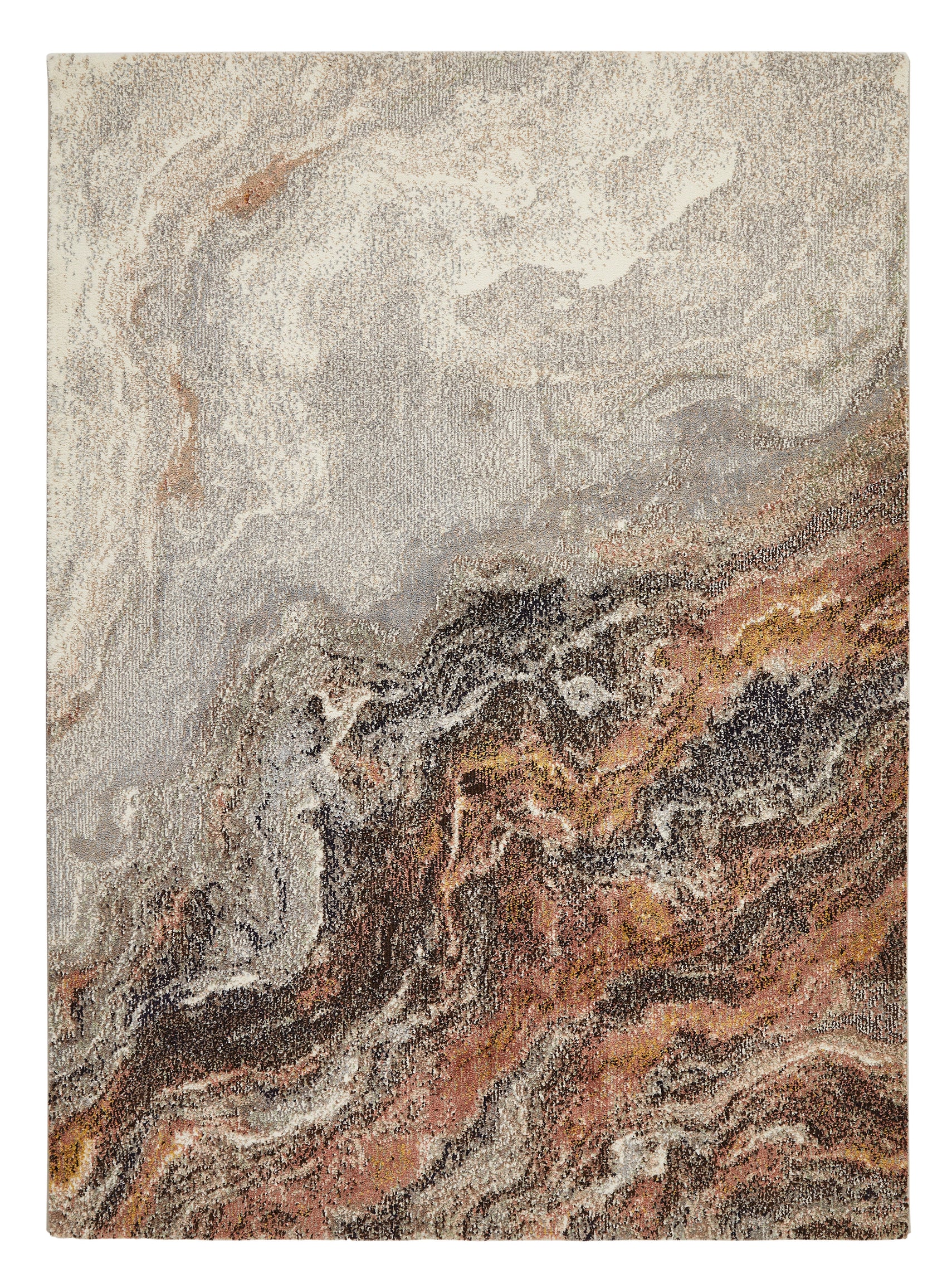 Concept Looms Amara AMA101 Ivory Grey Taupe Large Rectangle Rug