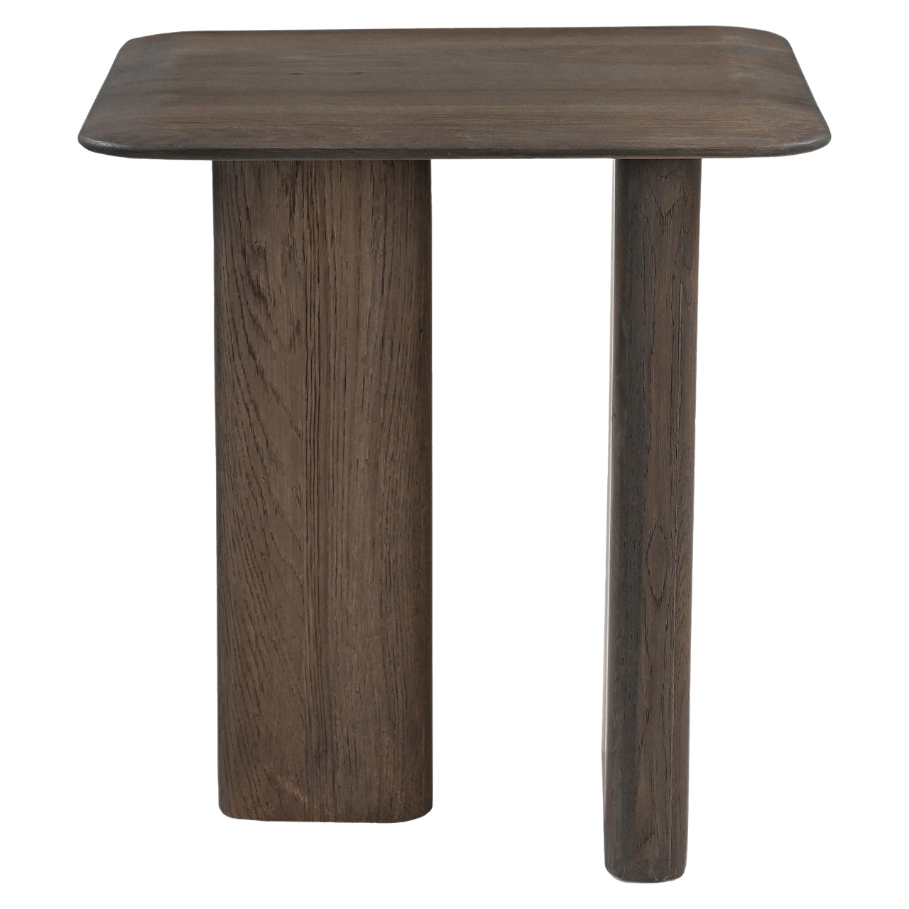Richmond Interiors Castello Smoked Brown Oak Wood Side Table